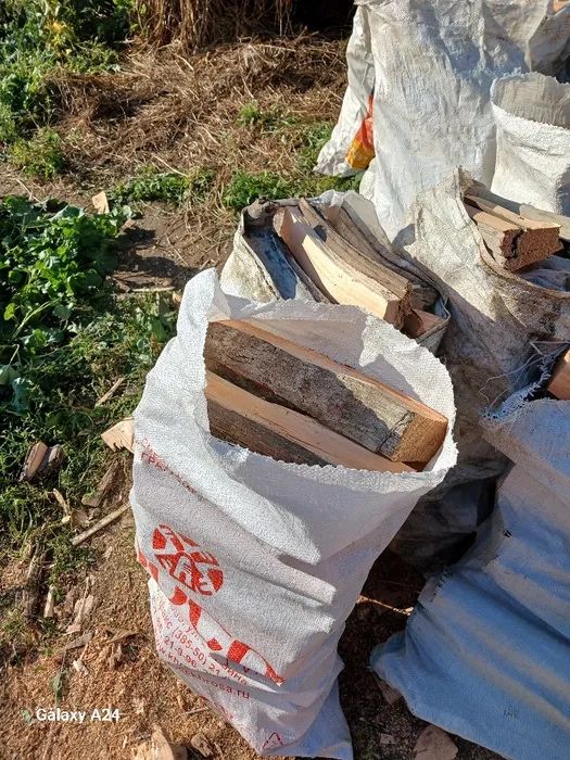 Дрова в мешках сосна