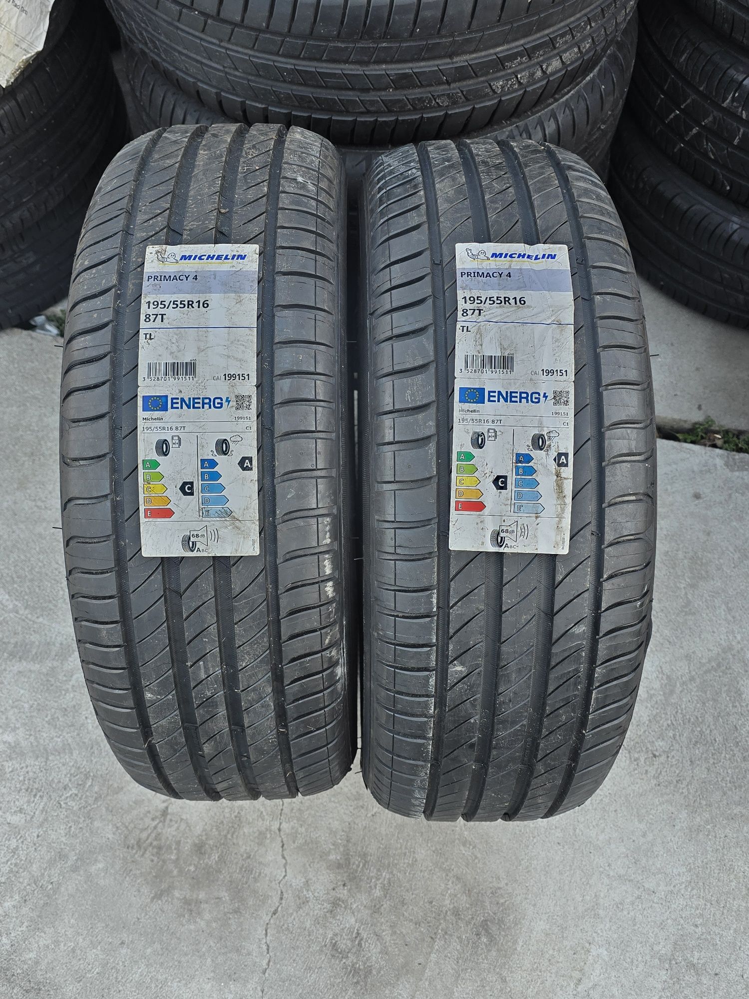 2 Броя НОВИ Гуми 195/55/16 Michelin 2021DOT