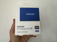 SSD Extern Samsung T7 Portabil, 500 GB, Blue, nou la cutie