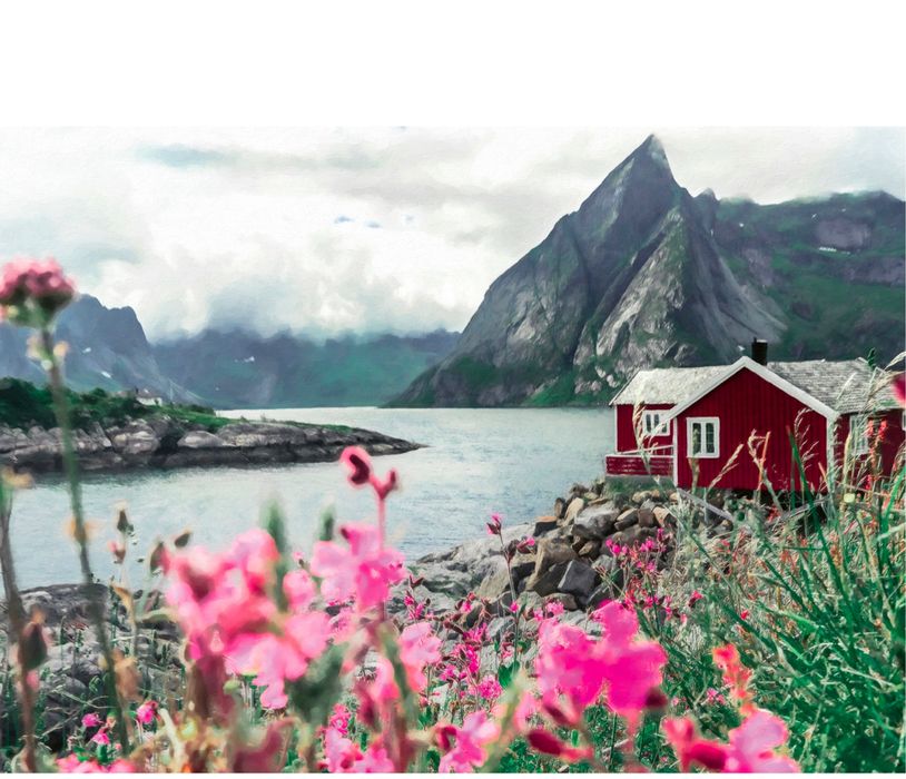 Puzzle Scandinavian Places / Nou / 1000 piese