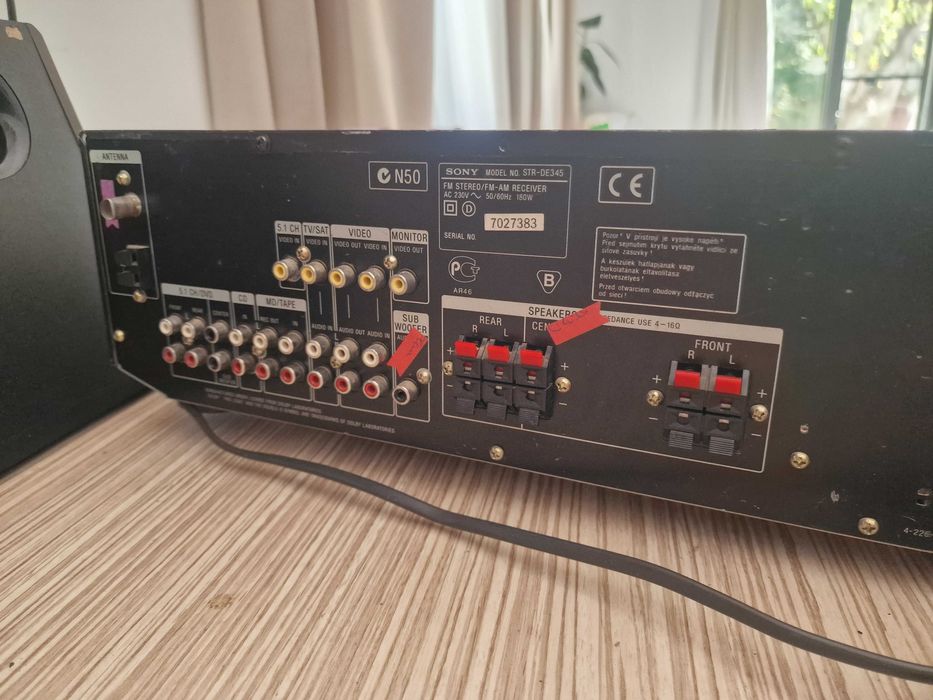 Amplificator SONY STR-DE345 100 W pe canal (la 8 ohmi) F puternieftin!