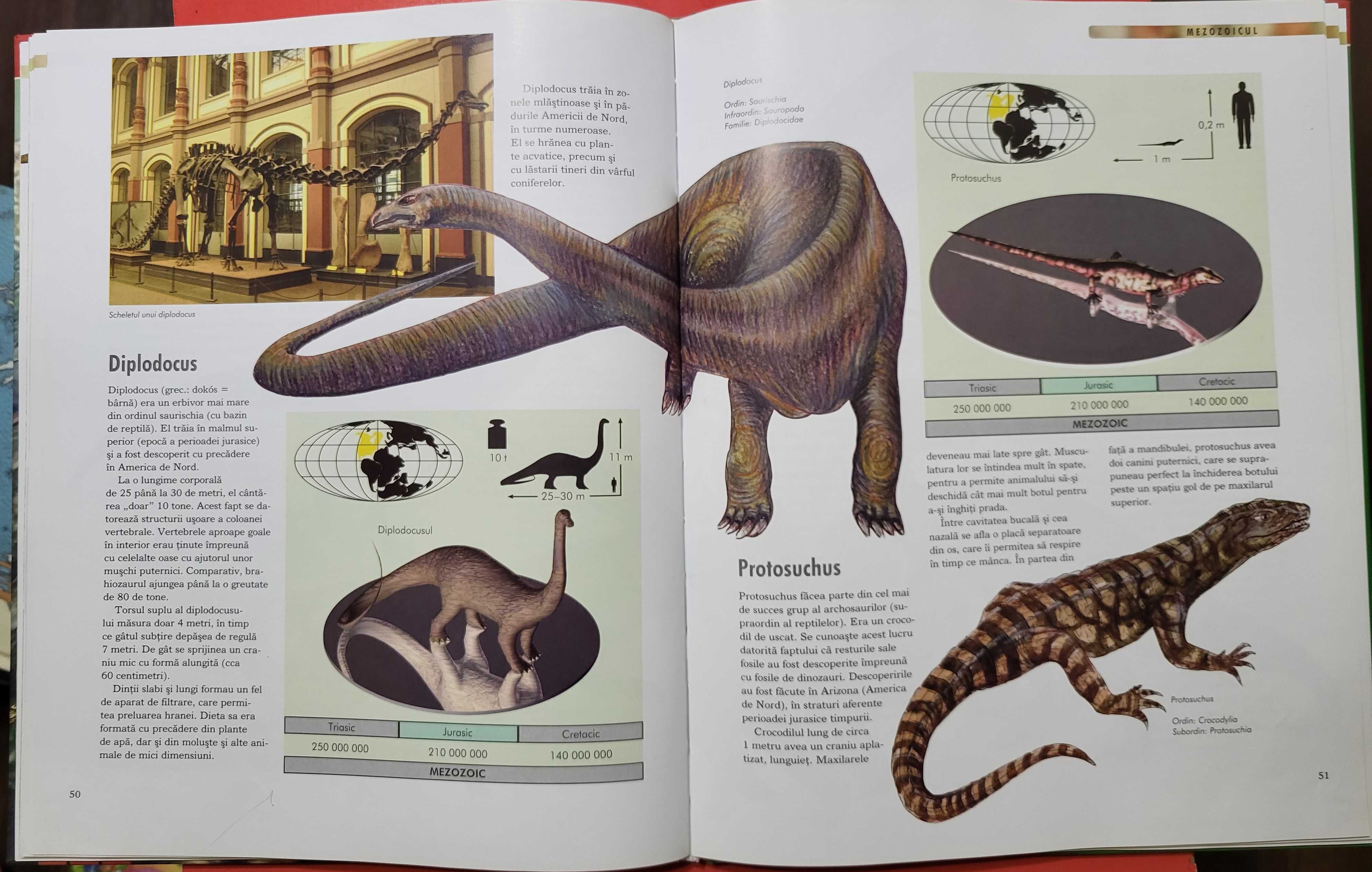 carte educativa Dinozaurii. Descoperiri, specii, disparitie.