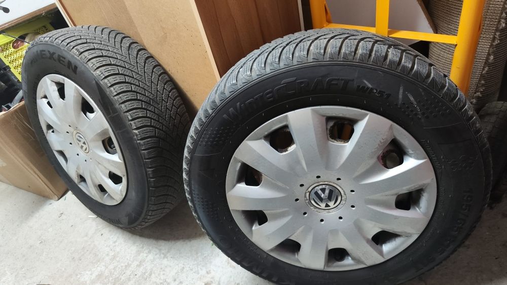 Зимни гуми и железни джанти с тасове195/65/15