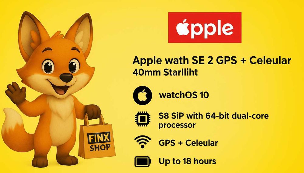 Apple Watch SE 2 GPS + Cellular, 40mm Starlight [#2645#]