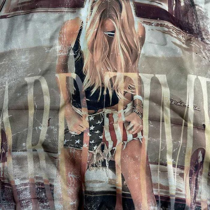 Tricou bej Bershka