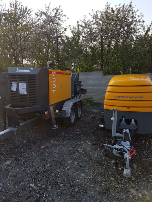 Inchiriere Pompa beton NOUA cu PESTE 100ml furtun transport beton