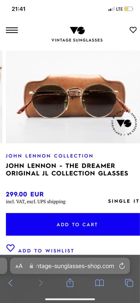 John Lennon The Dreamer Retro слънчеви очила