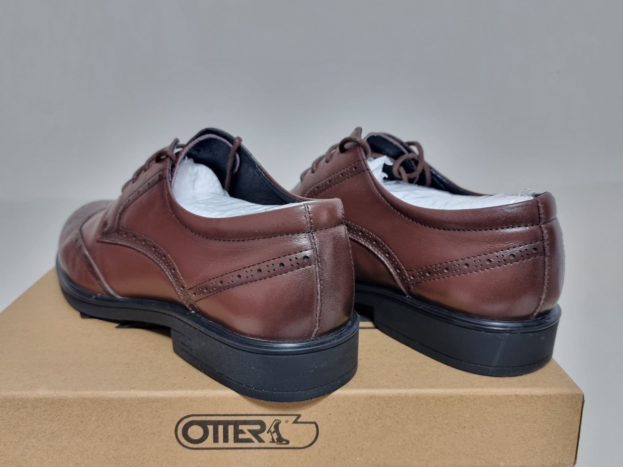 Pantofi barbati piele 41 Otter barbatesti eveniment piele maro
