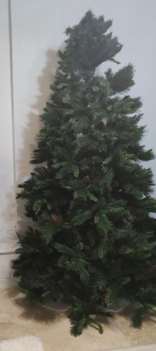 Când brad artificial foarte bogat 2D 3D conuri 220cm