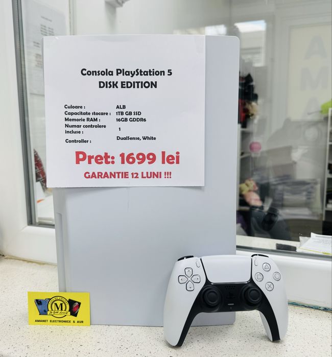 Consola PlayStation 5 Disk (PS5) Ca  Nou | Factura | Garantie