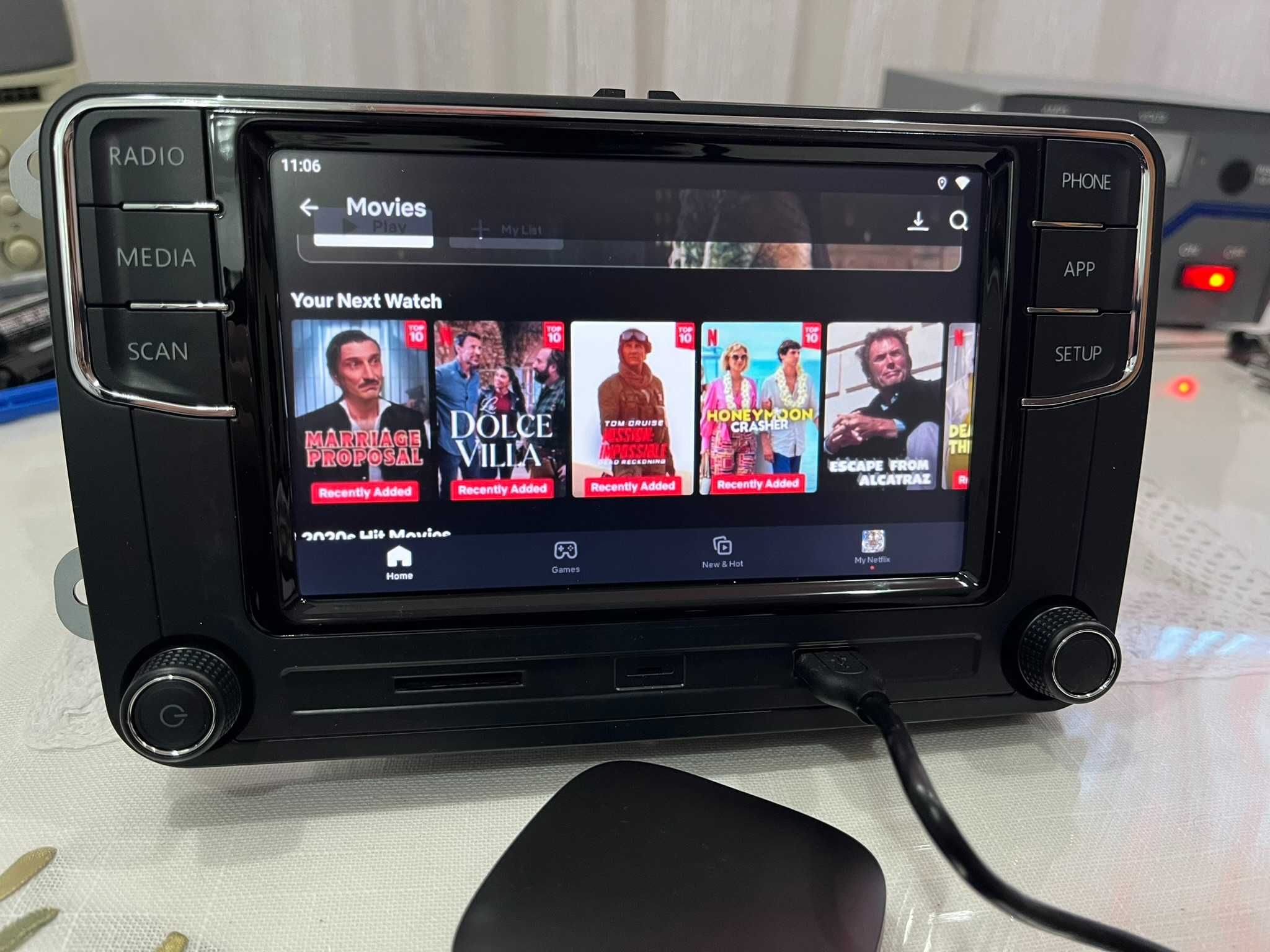 Adaptor auto wireless Android auto-Apple Carplay-NETFLIX-YOUTUBE