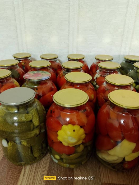 Помидоры огурцы оганёк томатное лечос баклажан