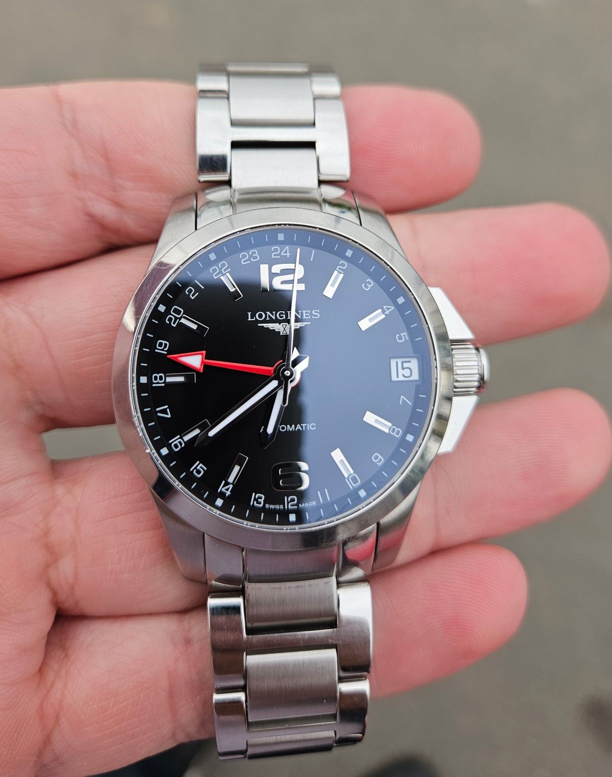 Ceas automatic Longines Conquest GMT  L.3.687.4