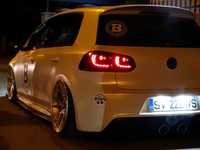 Stopuri full LED VW Golf 6 (08-12) dinamice ROSU FUMURIU