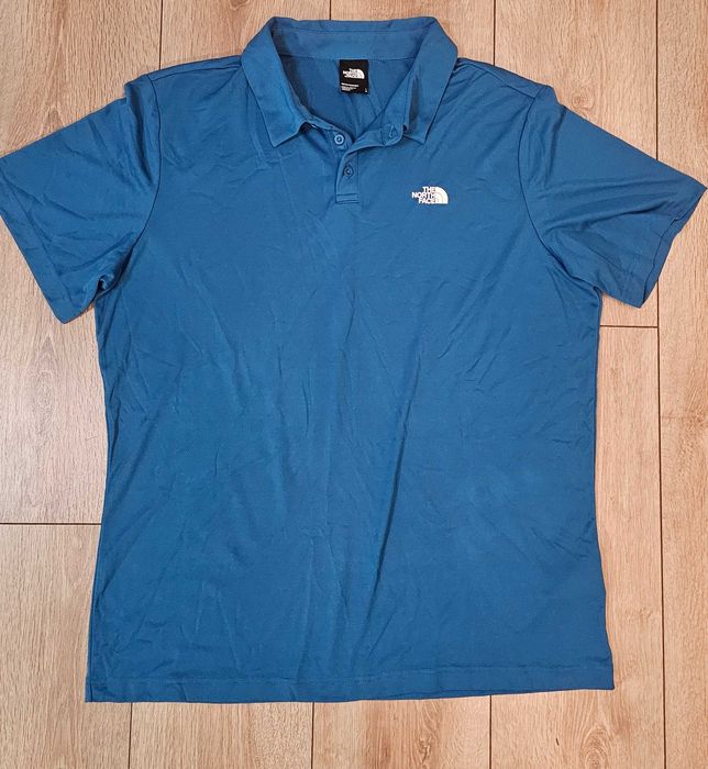 Tricou polo outdoor The North Face albastru , mărimea L