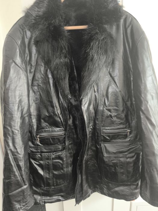 Теплая Кожаная Куртка (-Дублёнка) с Мех