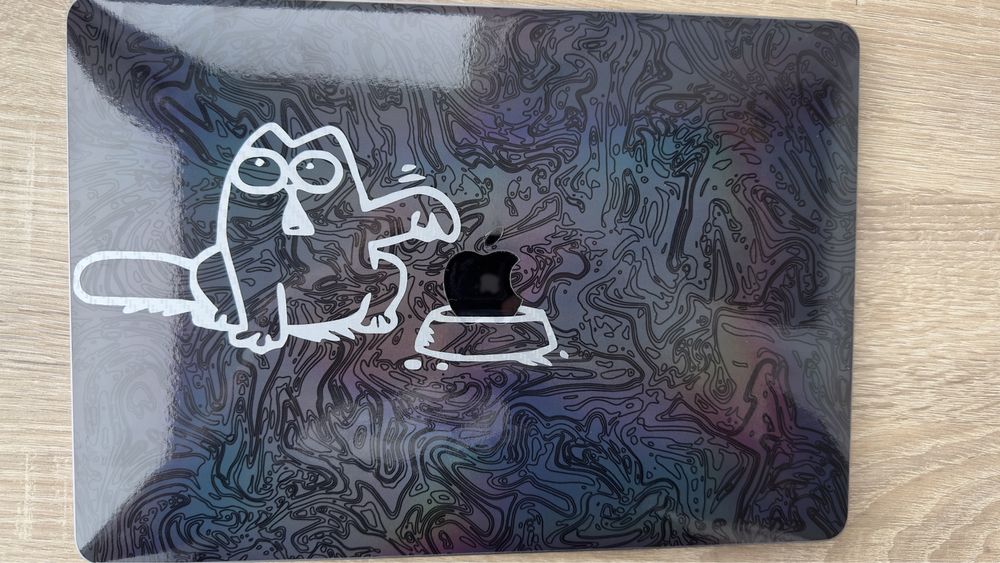 Sticker Apple Macbook Pro Pisica cu bol