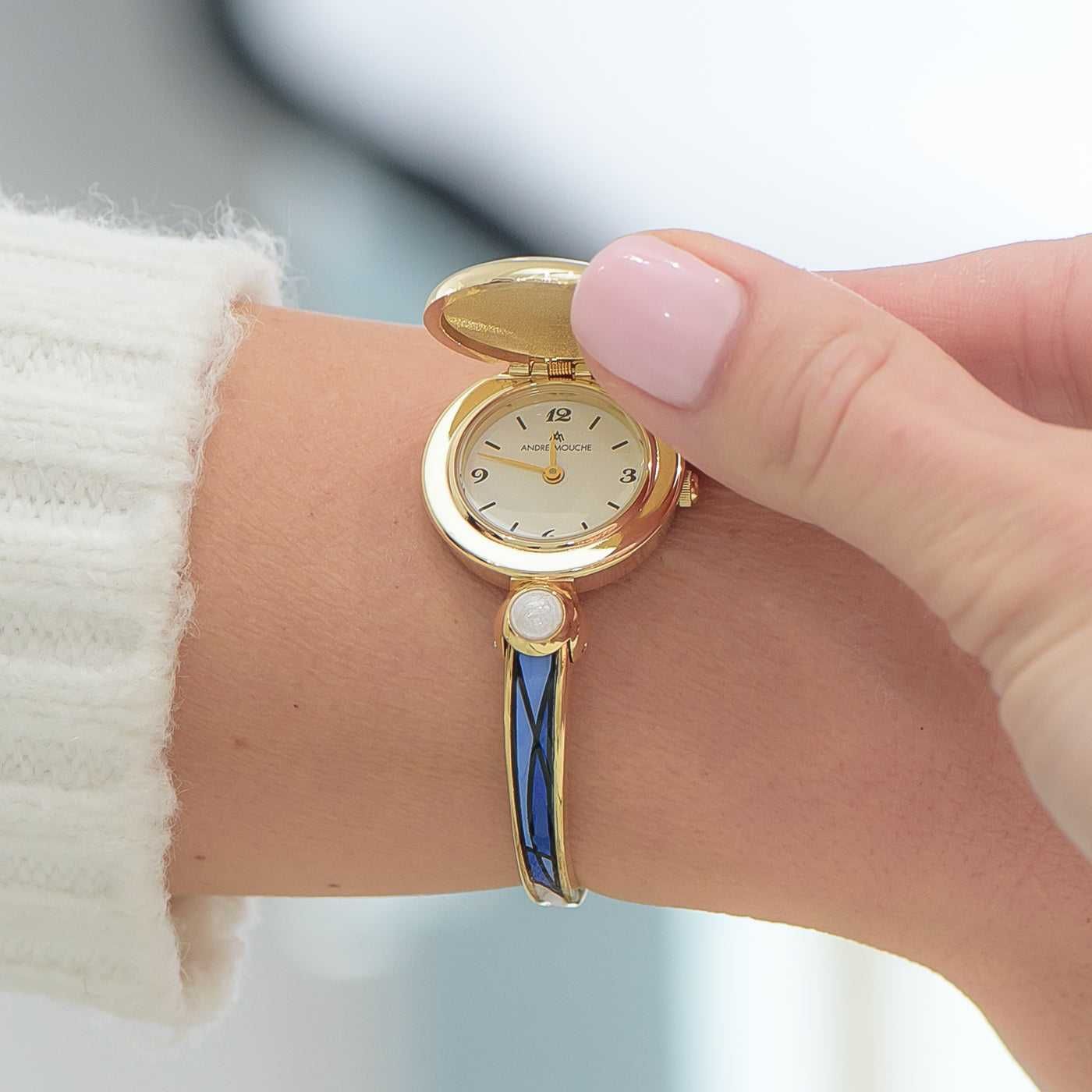 Ceas lux ANDRE MOUCHE Neolia gold plated 18K