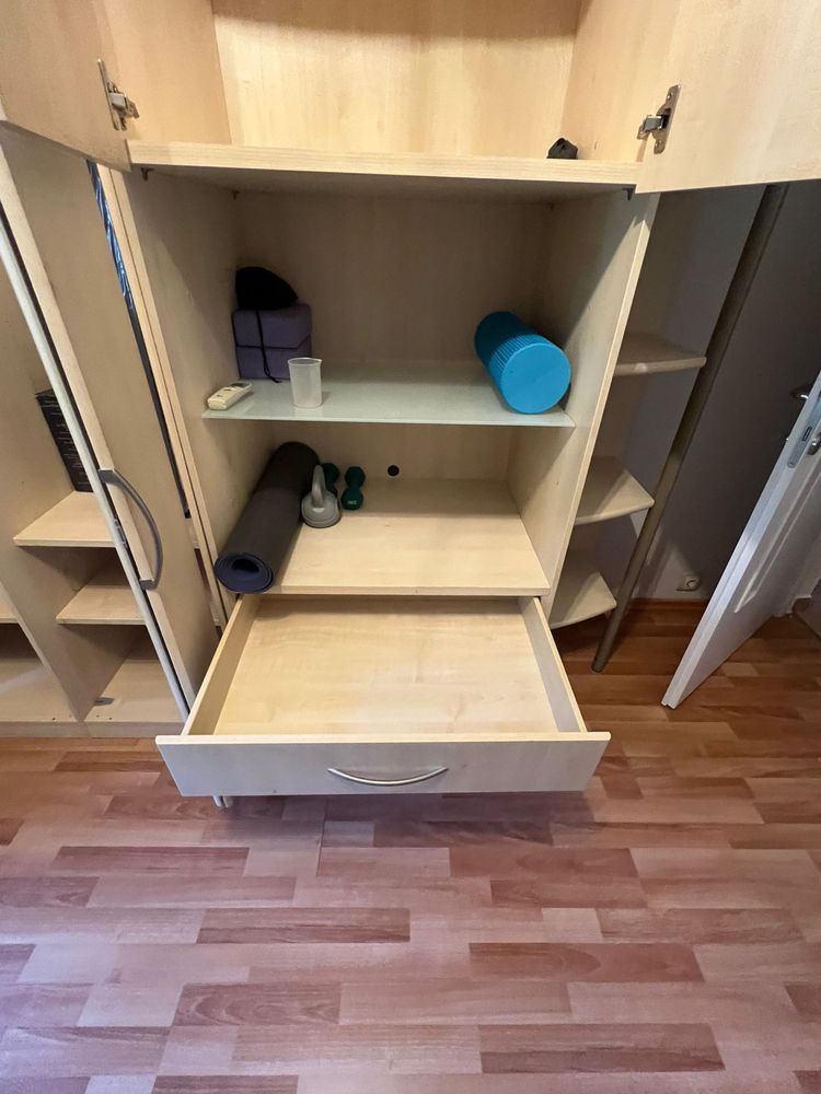 Dulap modular dormitor stejar