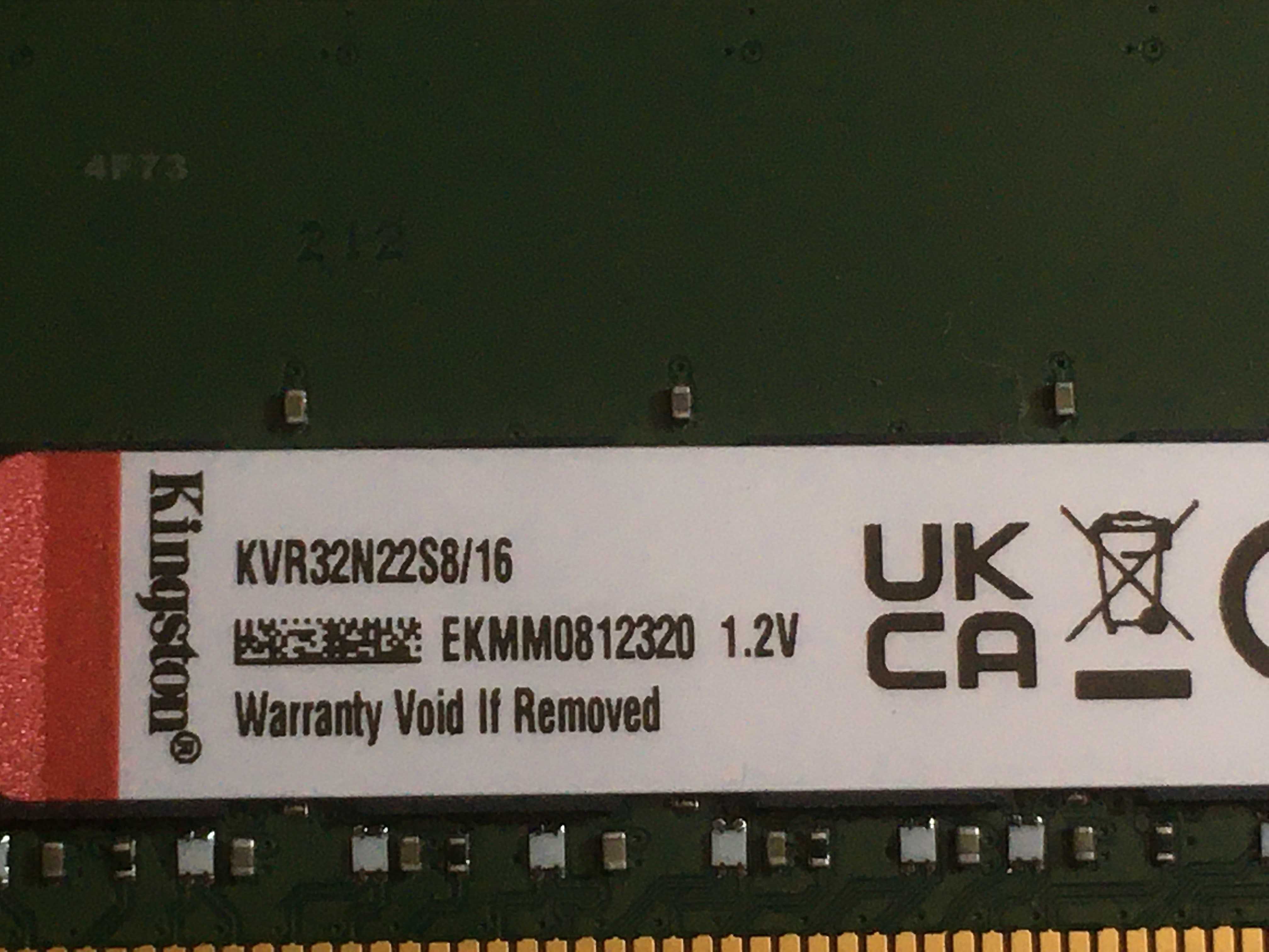Памет Kingston 64GB (4x16GB) DDR4 3200MHz CL22