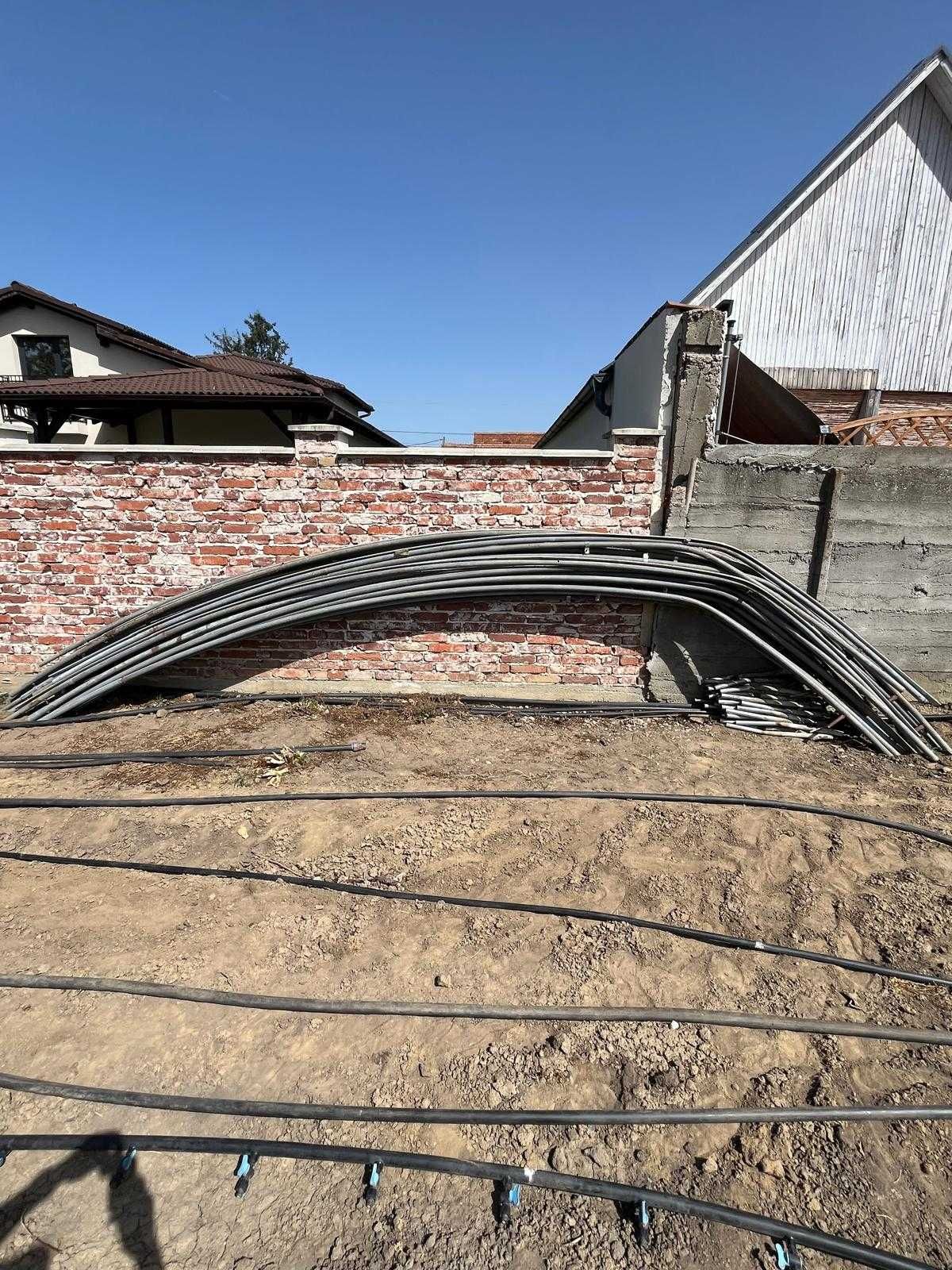 Solarii , 3 structuri metalice solar  10X30 m cu mese din cornier