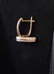 Cercei aur 14k diamante
