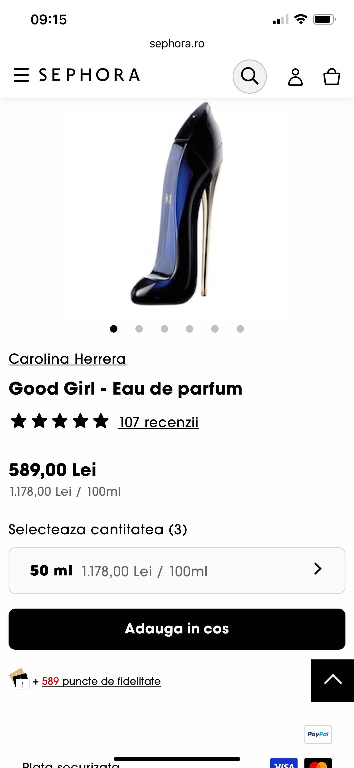 Apa de parfum Carolina Herrera Good Girl 50 ml