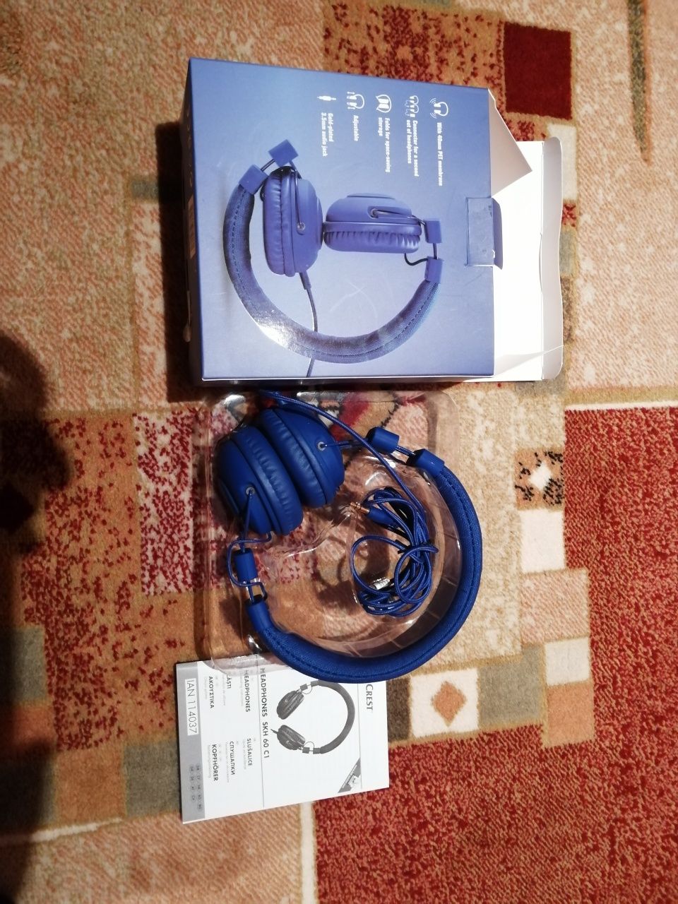 Нови слушалки Silvercrest skh 60 c1 - сини