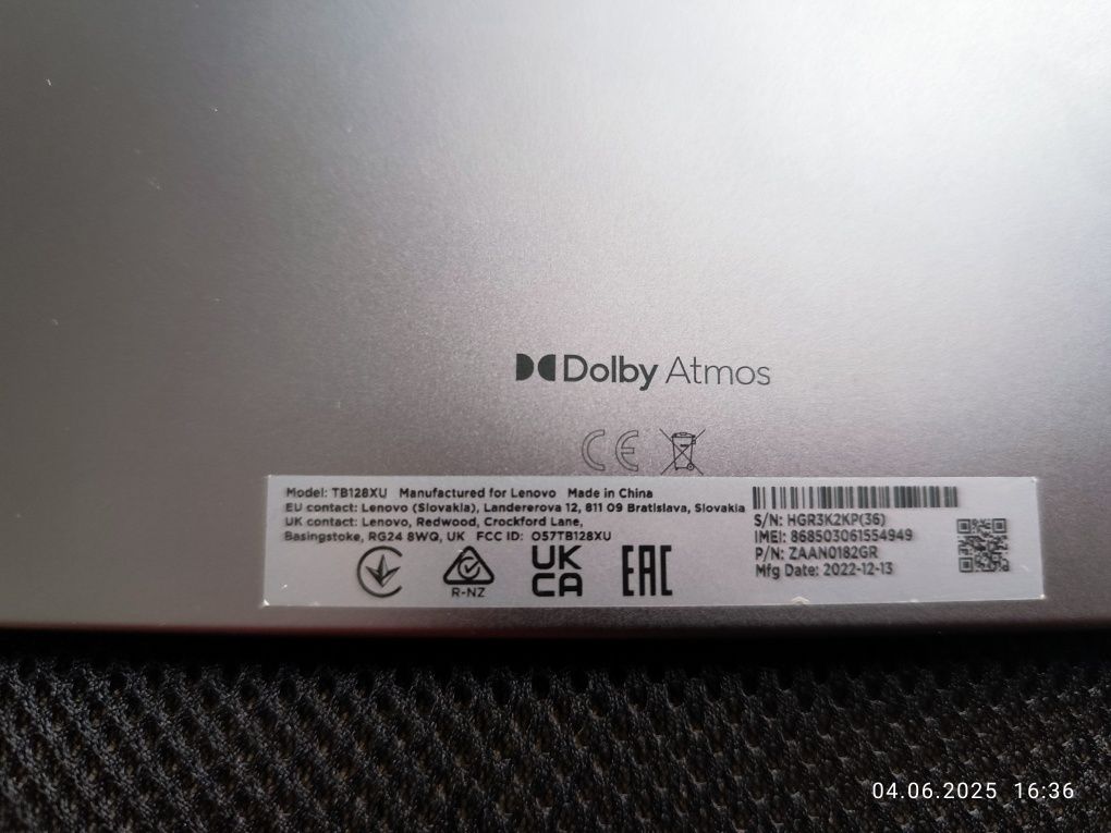 Таблет Lenovo Tab M10 Plus 3rd Gen 128GB