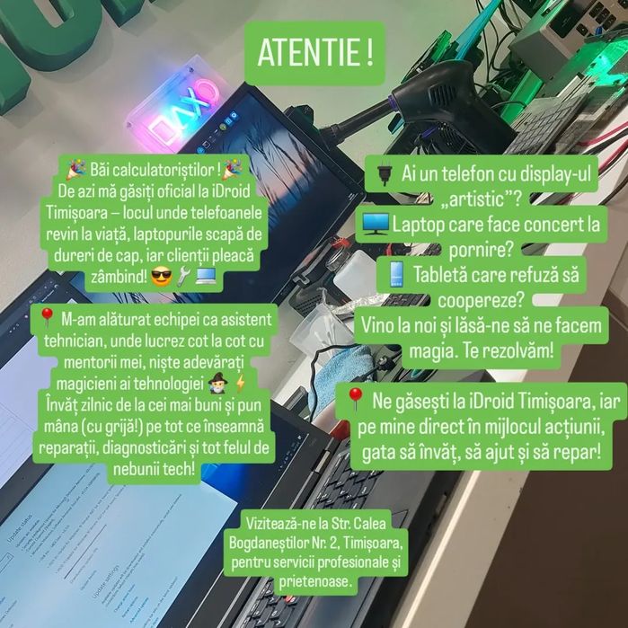 Service IT -> Reparații, Asamblare, Mentenanță PC Laptop Console