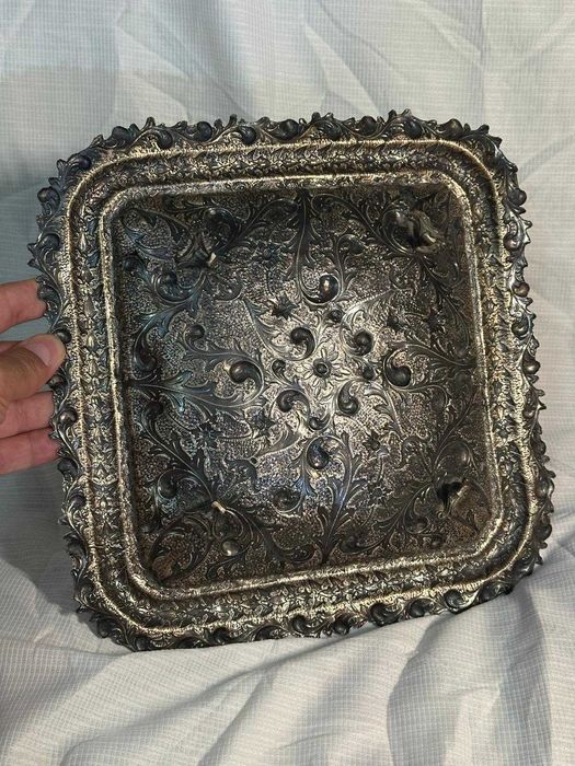 FRUCTIERA ARGINT 800 - Tava - Platou - Bogat Decorata -460g -8.5lei/gr