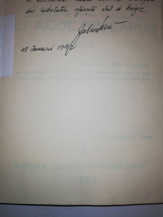 Carte de poezii 1989 foarte rara - Zahu Pana - Cu acul pe sapun