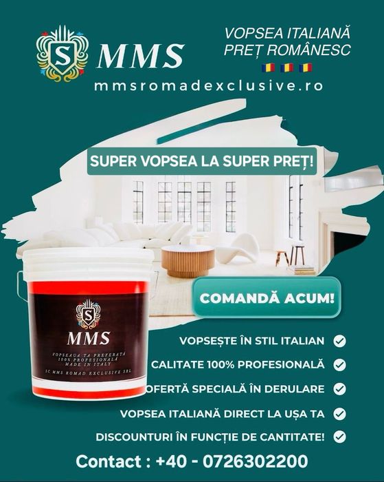 Vopsea italiană pentru interior, 100 PROFESIONALĂ