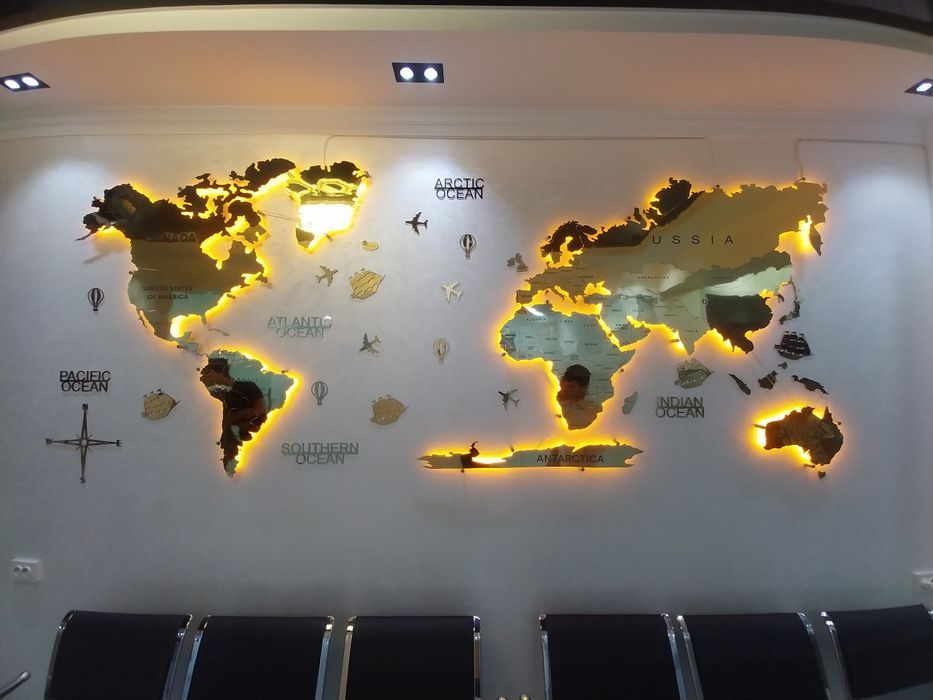 Dunyo xaritasi 3d va 2d
Dunyo Xaritasi ajoyib yechim bo’la ola