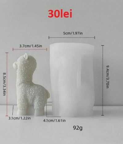 Matrite din Silicon pt Marturii Botez Animale – lumanari, sapun, ipsos