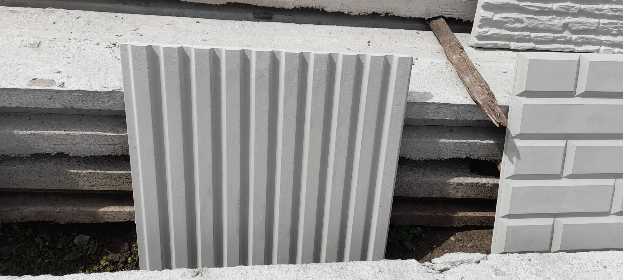 Placi decorative ipsos și beton 3d