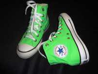 Bascheti verde neon ghete sport tenisi dama Converse