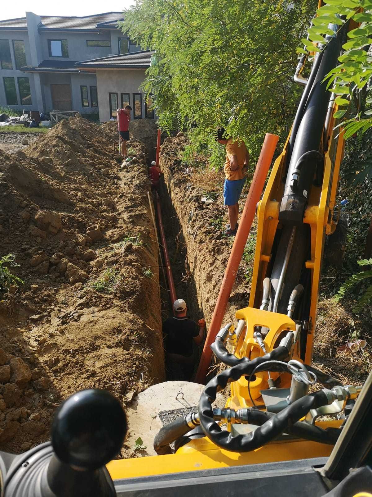 Inchiriez buldoexcavator pentru  excavari eficiente