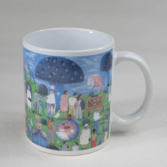 Cana ceai/cafea porțelan picturi Armando Torres/Texas with love