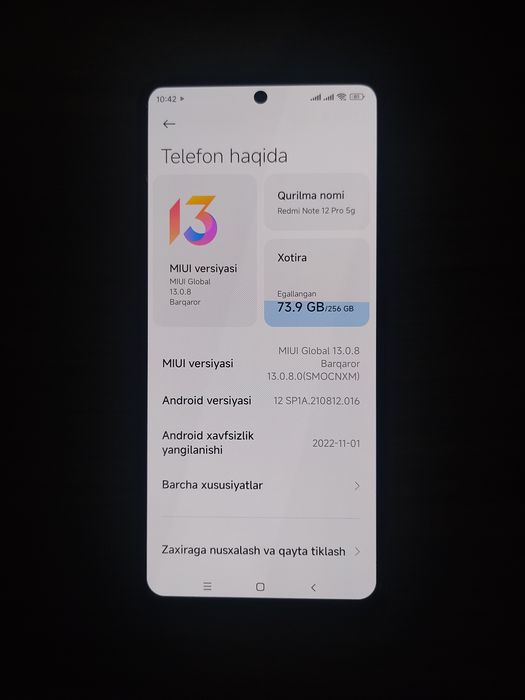Redmi note 12 Pro 5g 8/256gb