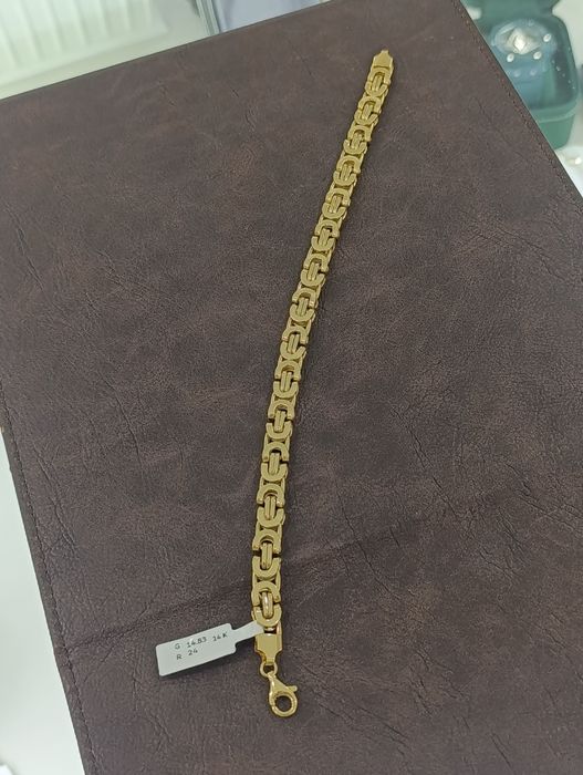 Тилла браслет,Туркия, золотая браслет  проба 585, вес 14,83.  размер 2