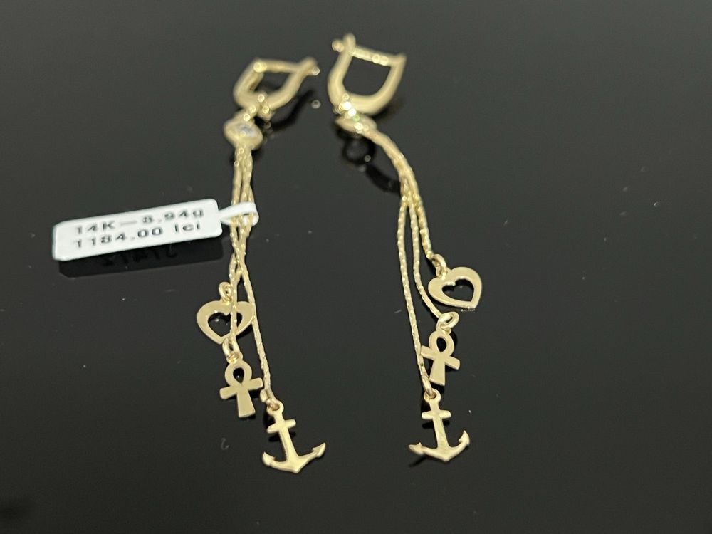 Bijuteria Royal CB : Cercei dama aur 14k 3,94gr