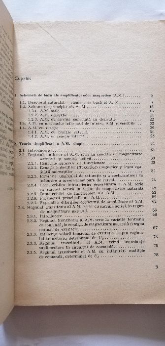 Amplificatorul magnetic in sistemele automate