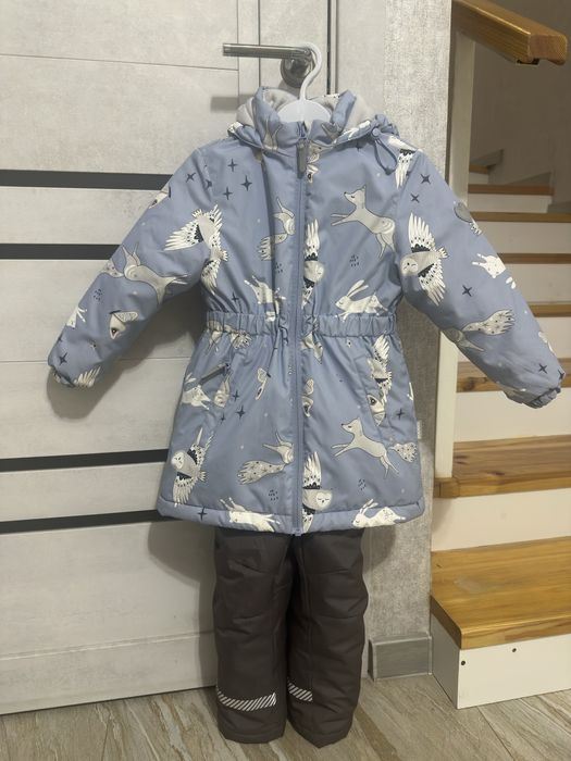 Куртка зимняя для девочки , комлект со штанами
