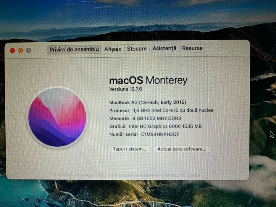Vand Macbook air 2015 !