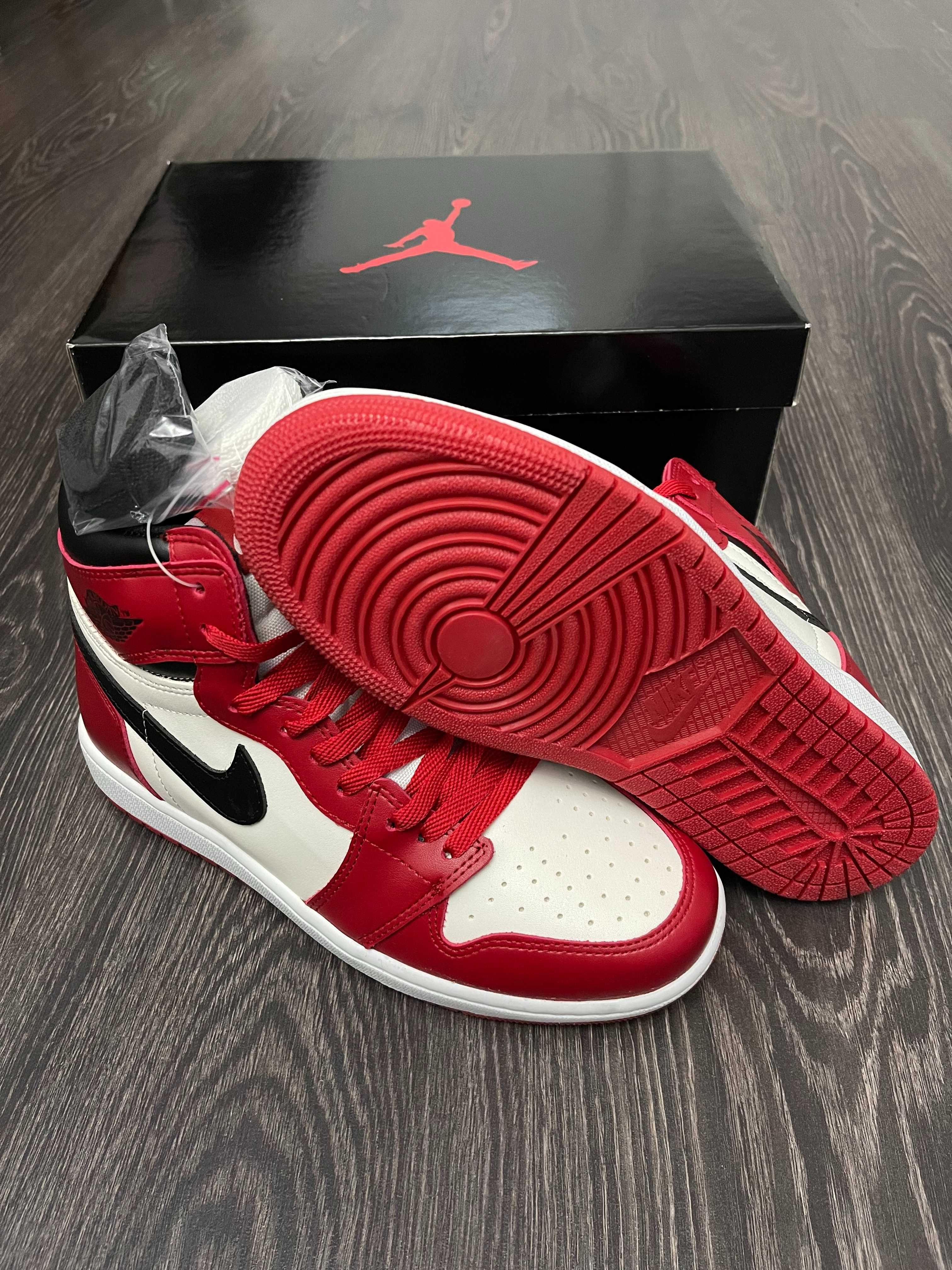 Adidasi Nike Air Jordan 1 High Chicago Red l Produs NOU Premium Cuti