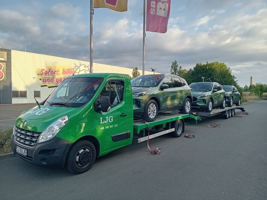 Transport Ro-Germania Ro auto pe platforma tur retur !!!