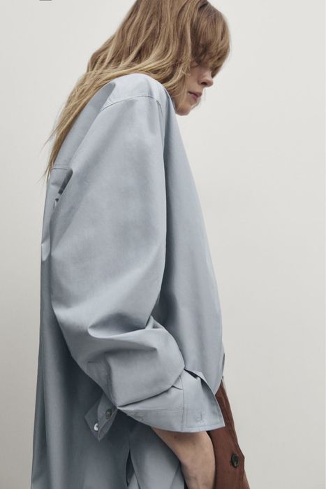Camasa din poplin Massimo Dutti