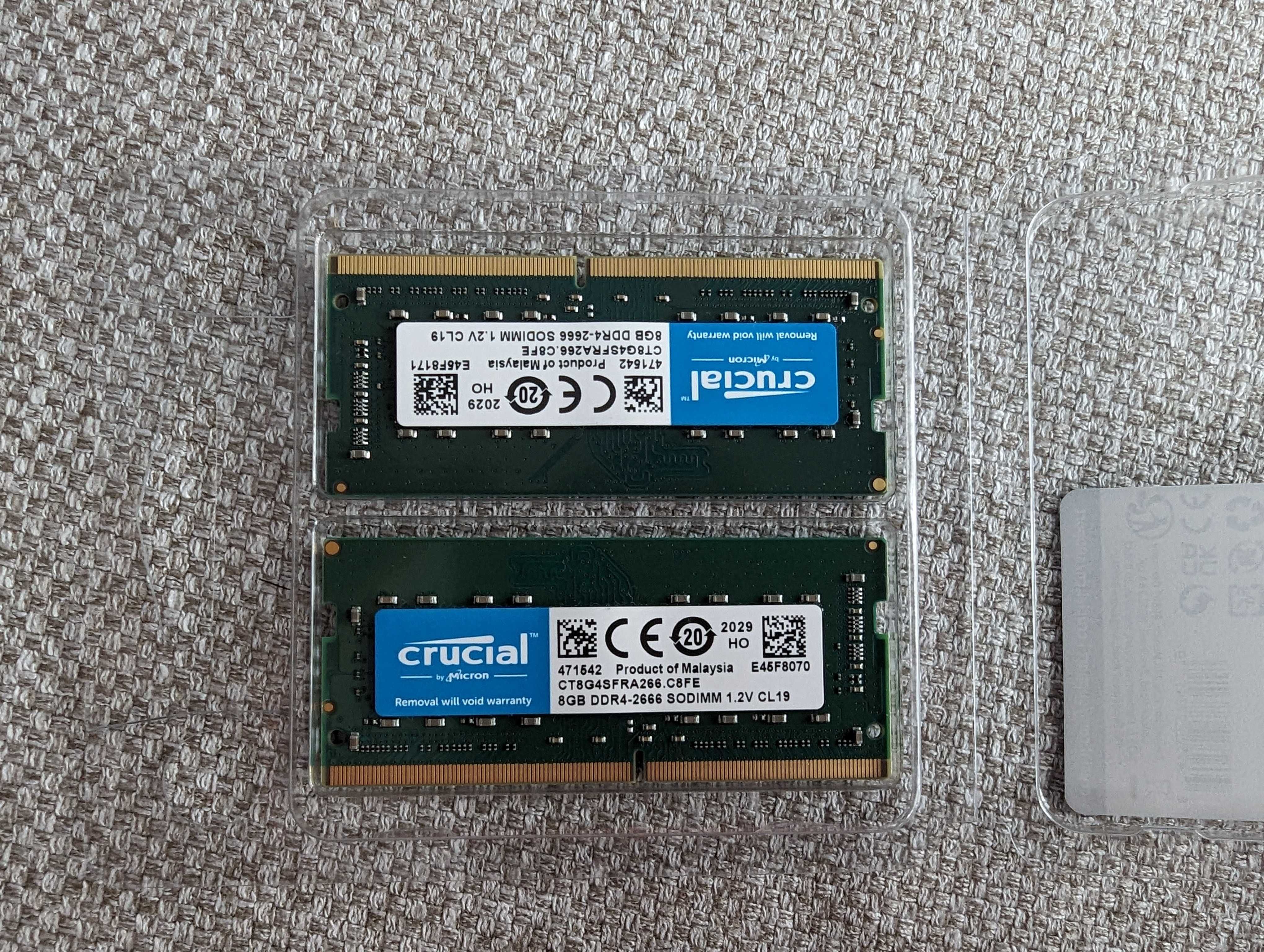 Ram Crucial Sodimm DDR4-2666 2x8GB 1.2V CL19 (CT8G4SFRA266)