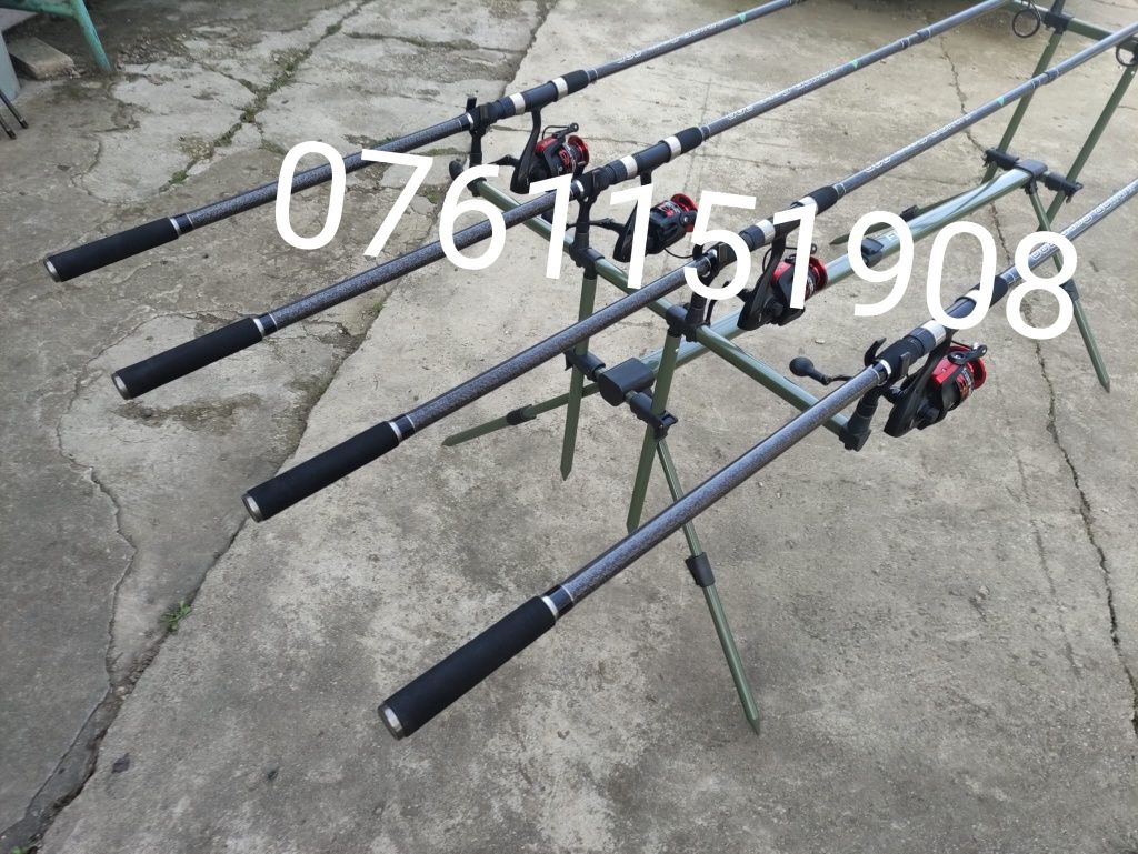 Kit de CRAP 4 Lansete de carbon 3,6 + 4 mulinete